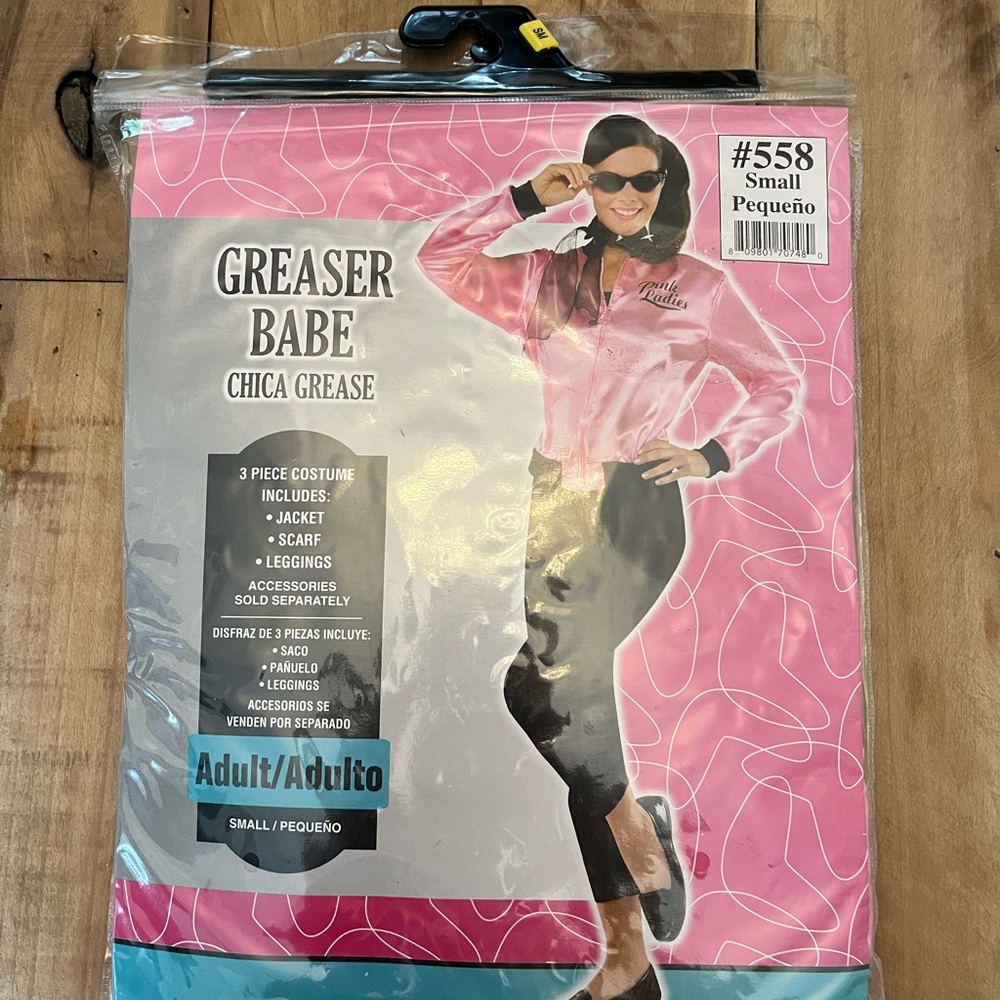 Greaser Babe 3 Piece Costume. Size Small.